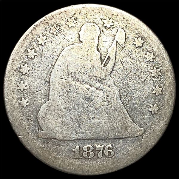 1876 Seated Liberty Quarter NICELY CIRCULATED