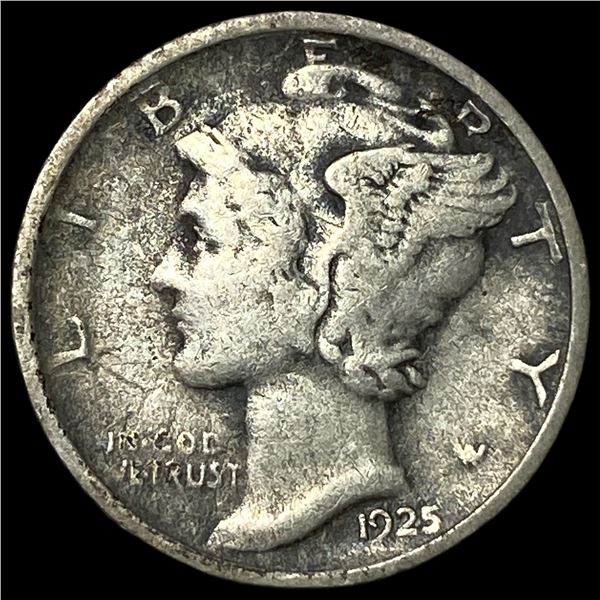 1925-D Silver Mercury Dime NEARLY UNCIRCULATED