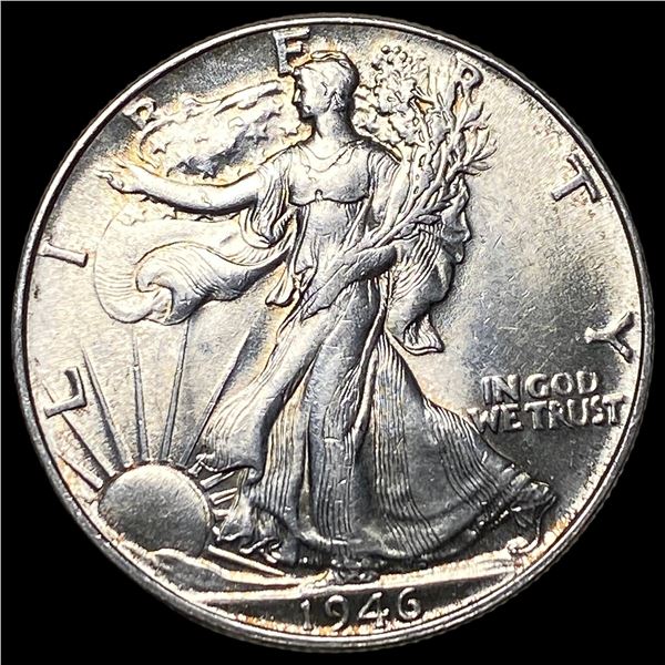 1946 Silver Walking Liberty Half Dollar NEARLY UNCIRCULATED