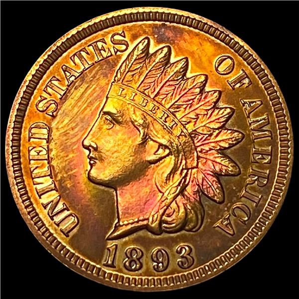 1893 Indian Head Cent GEM PROOF