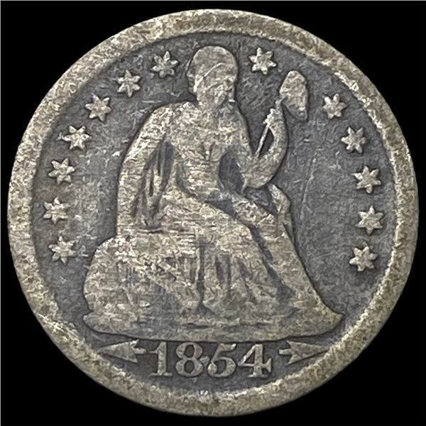 1854-O Silver Seated Liberty Dime NICELY CIRCULATED