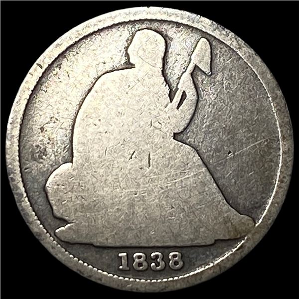 1838-O Silver Seated Liberty Dime LIGHTLY CIRCULATED