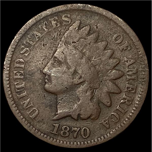 1870 Indian Head Cent LIGHTLY CIRCULATED