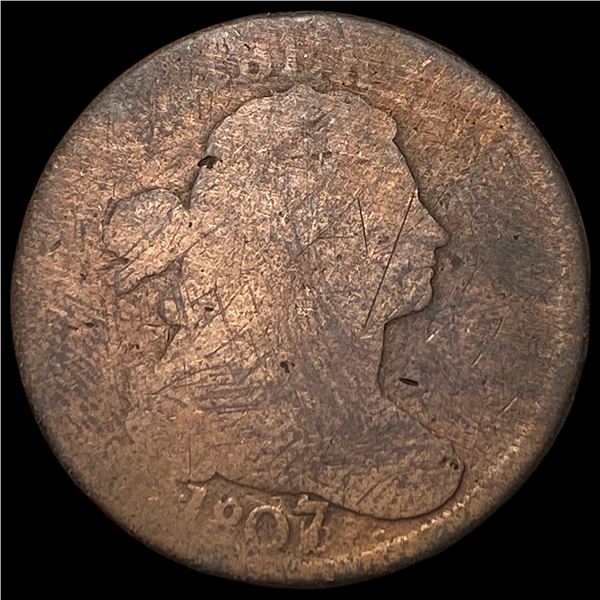 1807/6 Draped Bust Large Cent NICELY CIRCULATED