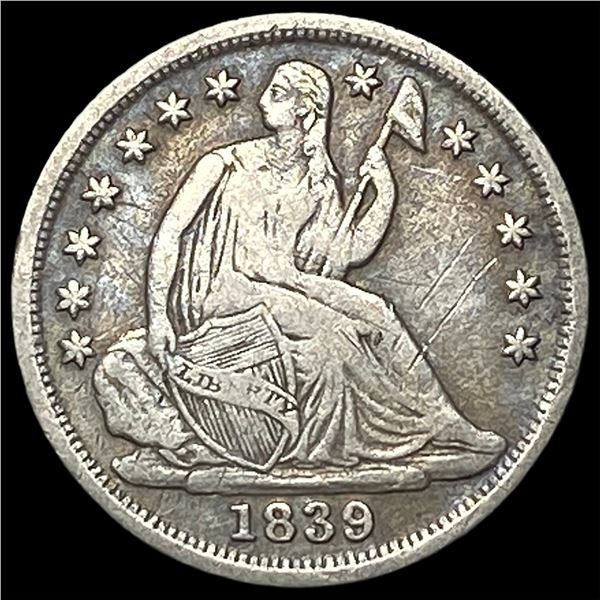 1839-O Silver Seated Liberty Half Dime CLOSELY UNCIRCULATED