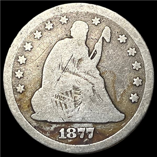 1877 Seated Liberty Quarter NICELY CIRCULATED