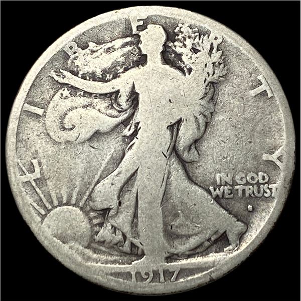 1917-S Walking Liberty Half Dollar NICELY CIRCULATED