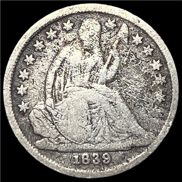 1839-O Silver Seated Liberty Dime NICELY CIRCULATED