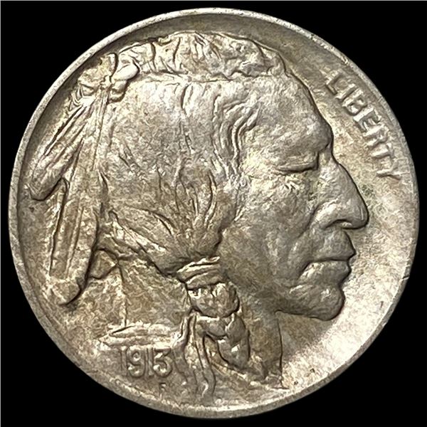 1913 Type 1 Buffalo Nickel CHOICE AU