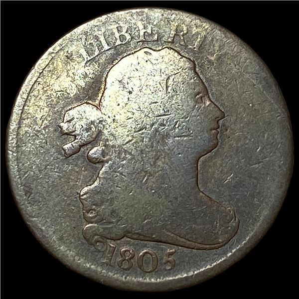 1805 Draped Bust Half Cent NICELY CIRCULATED