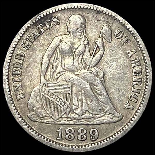 1889 Seated Liberty Dime CLOSELY UNCIRCULATED