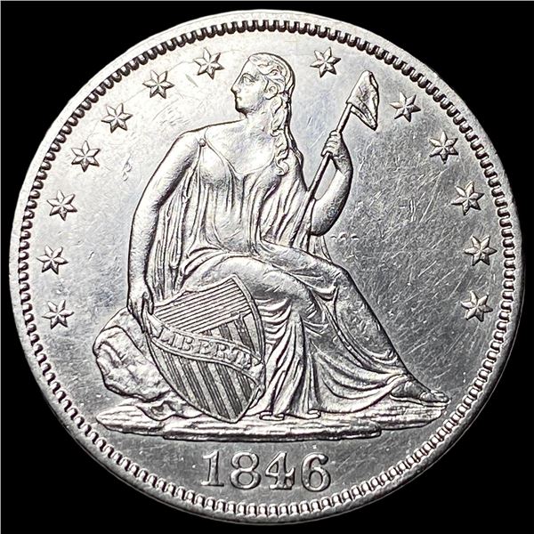 1846 Silver Seated Liberty Half Dollar UNCIRCULATED