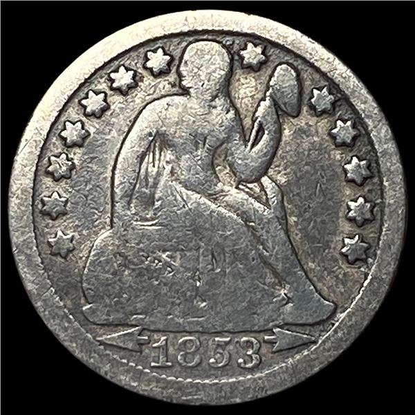 1853-O Seated Liberty Dime LIGHTLY CIRCULATED