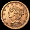 Image 1 : 1854 Braided Hair Half Cent CLOSELY UNCIRCULATED
