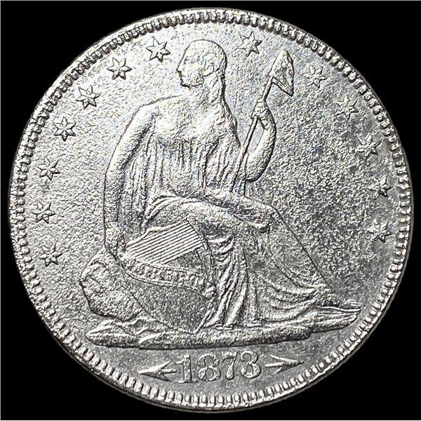1873 Arrows Seated Liberty Half Dollar CLOSELY UNCIRCULATED