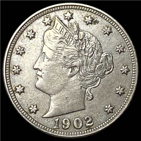 1902 Liberty Head Nickel SUPERB GEM BU
