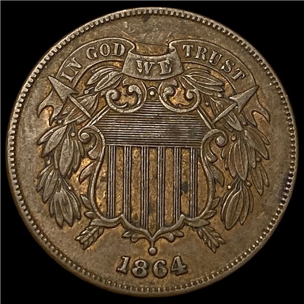 1864 Two-Cent Piece HIGH GRADE