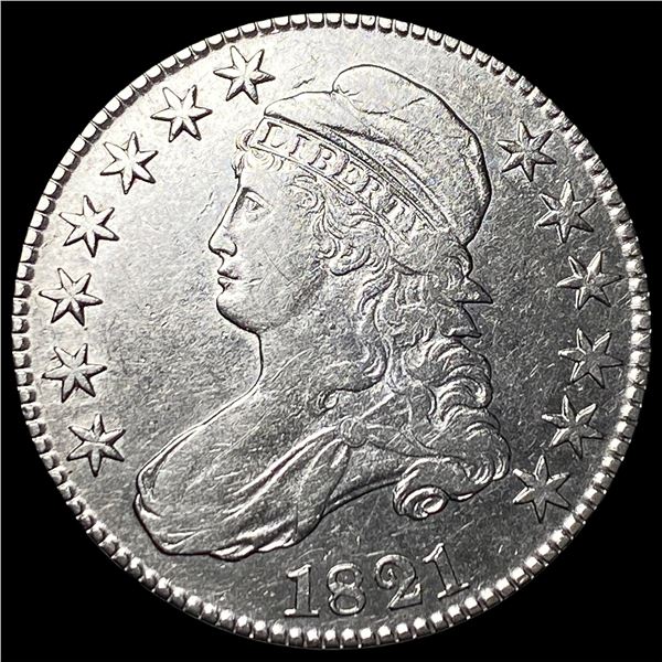 1821 Capped Bust Half Dollar NEARLY UNCIRCULATED