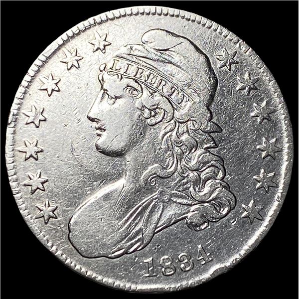 1834 Capped Bust Half Dollar NEARLY UNCIRCULATED