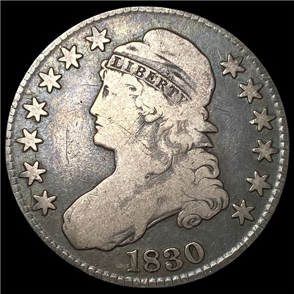 1830 Capped Bust Half Dollar LIGHTLY CIRCULATED