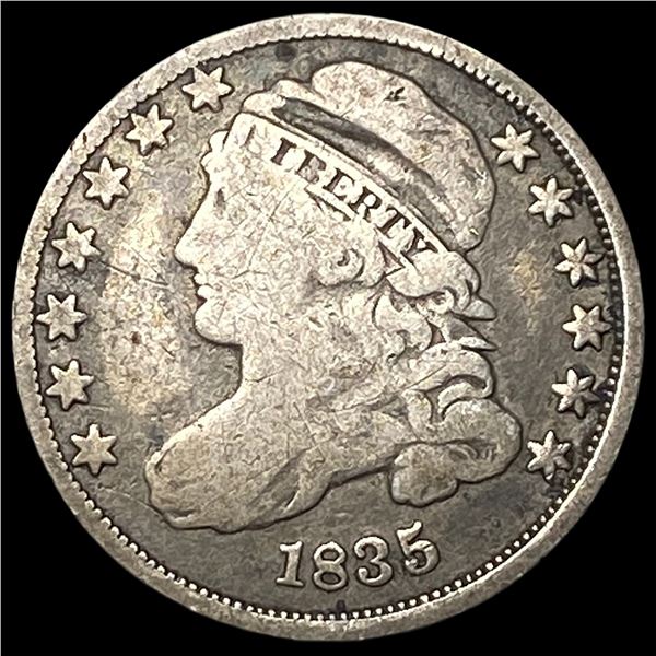 1835 Capped Bust Dime LIGHTLY CIRCULATED