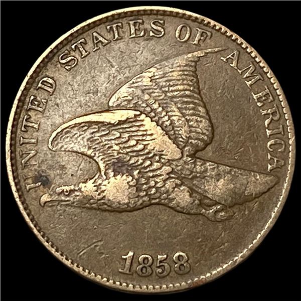 1858 Flying Eagle Cent NEARLY UNCIRCULATED
