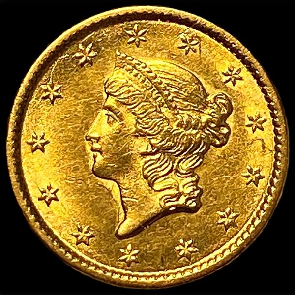 1853 Gold $1 Liberty Head Type 1 UNCIRCULATED
