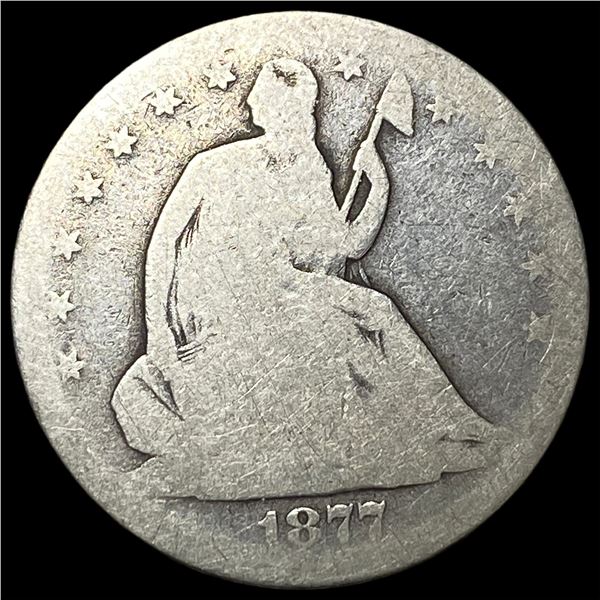 1877-S Silver Seated Liberty Half Dollar NICELY CIRCULATED
