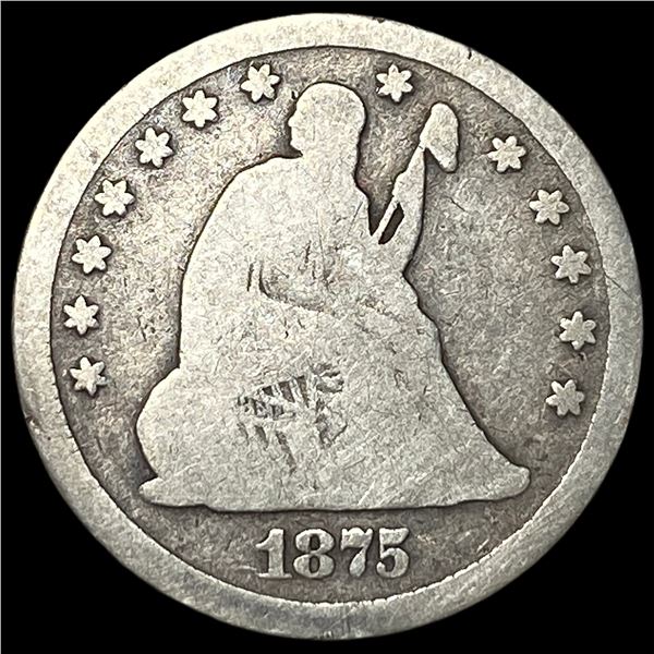 1875 Seated Liberty Quarter CHOICE PROOF