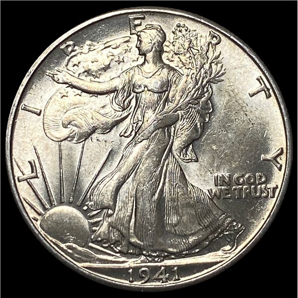 1941-D Silver Walking Liberty Half Dollar GEM BU