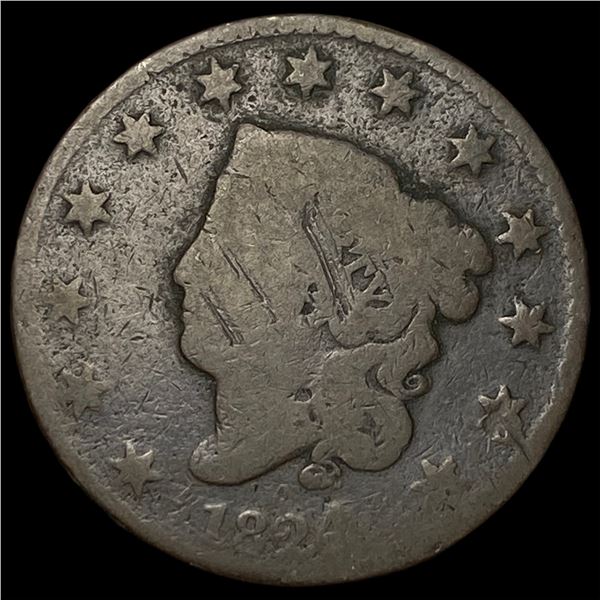 1824 Coronet Head Large Cent LIGHTLY CIRCULATED
