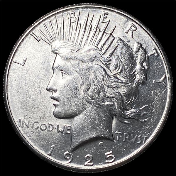 1925-S Silver Peace Dollar CHOICE AU