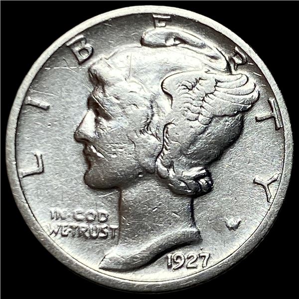 1927-D Silver Mercury Dime CLOSELY  UNCIRCULATED