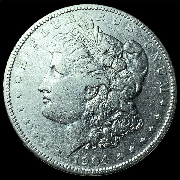 1904 Silver Morgan Dollar CLOSELY  UNCIRCULATED