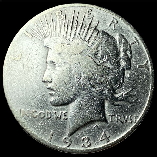 1934-S Silver Peace Dollar LIGHTLY CIRCULATED