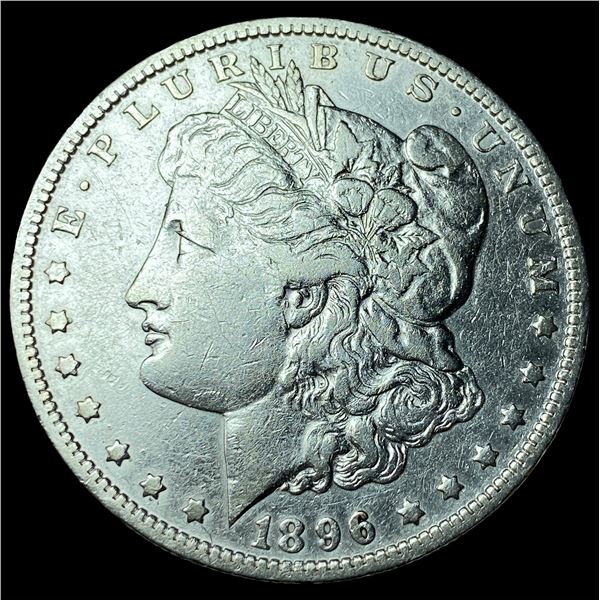 1896-O Silver Morgan Dollar ABOUT  UNCIRCULATED