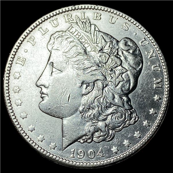 1904 Silver Morgan Dollar CLOSELY  UNCIRCULATED