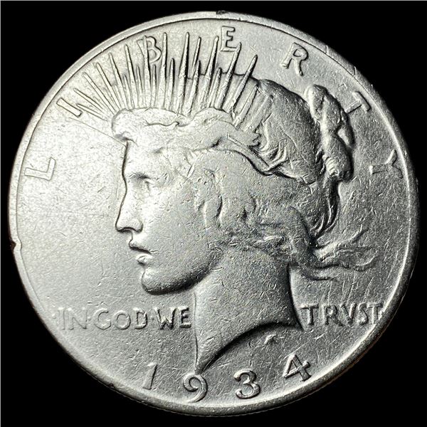 1934-S Silver Peace Dollar LIGHTLY CIRCULATED