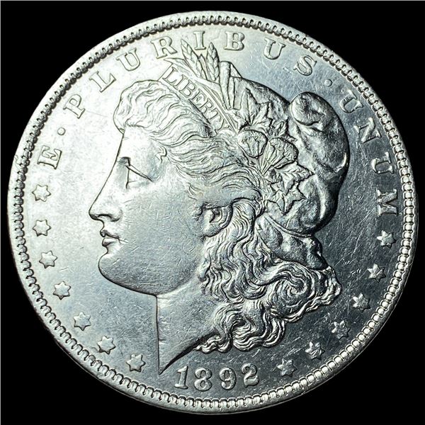 1892 Silver Morgan Dollar NEARLY UNCIRCULATED