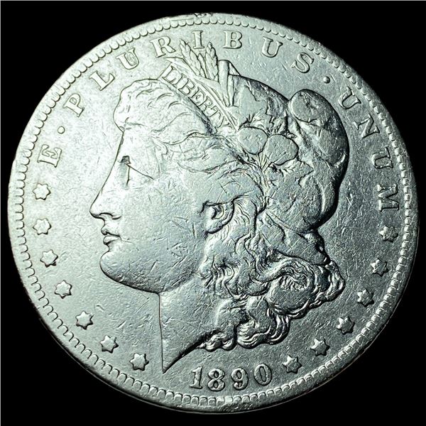 1890-CC Silver Morgan Dollar NEARLY  UNCIRCULATED