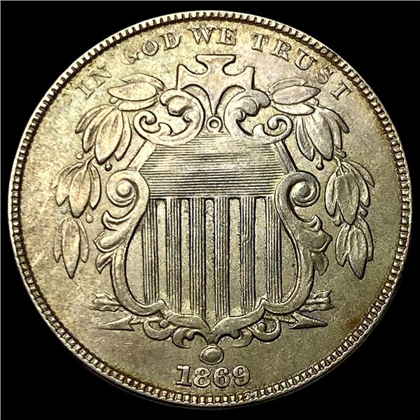 1869 Shield Nickel CLOSELY UNCIRCULATED