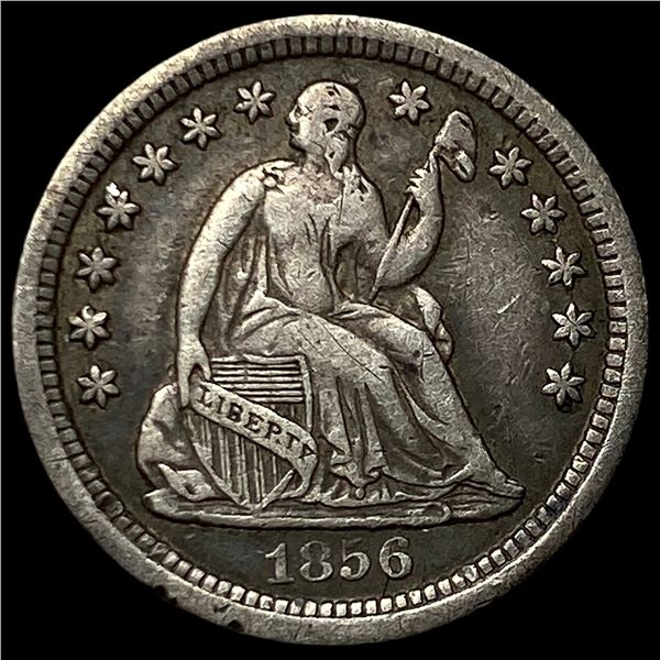1856-O Silver Seated Liberty Half Dime NEARLY  UNCIRCULATED