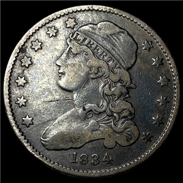 1834 Capped Bust Quarter LIGHTLY CIRCULATED