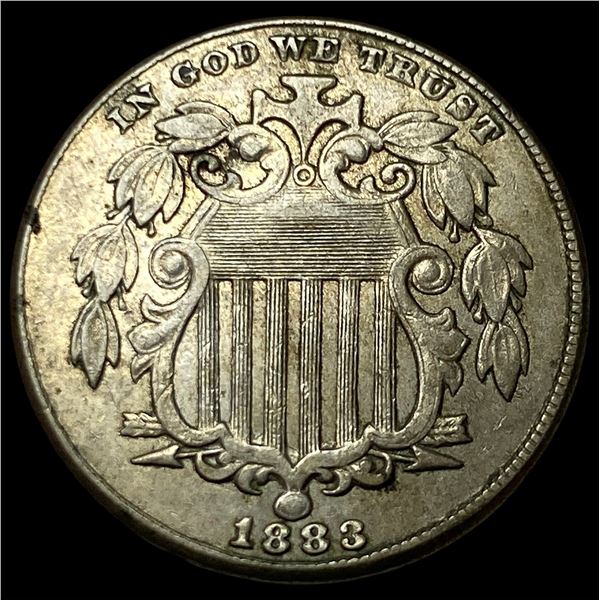 1883 Shield Nickel NEARLY UNCIRCULATED