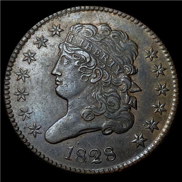 1828 Classic Head Half Cent CLOSELY  UNCIRCULATED