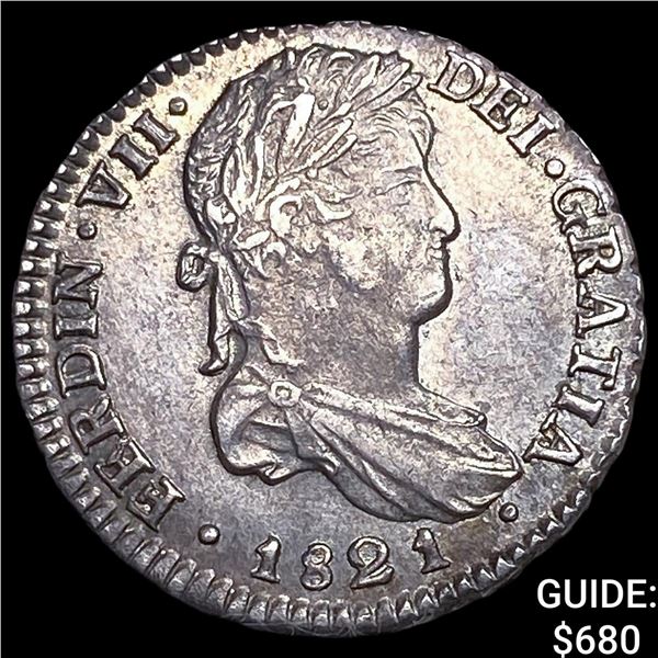 1821-PJ Bolivia Ferdinand VII Silver 1 Real