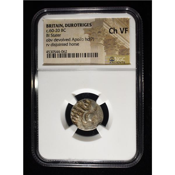 c.60-20 BC BI STATER, OBV DEVOLVED APOLLO NGC CHVF