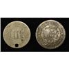 Image 2 : 3-CENT SILVER & LIBERTY SEATED HALF DIME