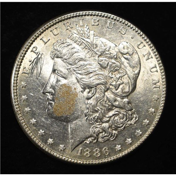 1886 MORGAN DOLLAR AU/BU