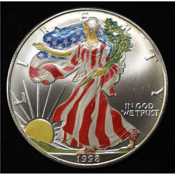 1998 AMERICAN SILVER EAGLE COLORIZED